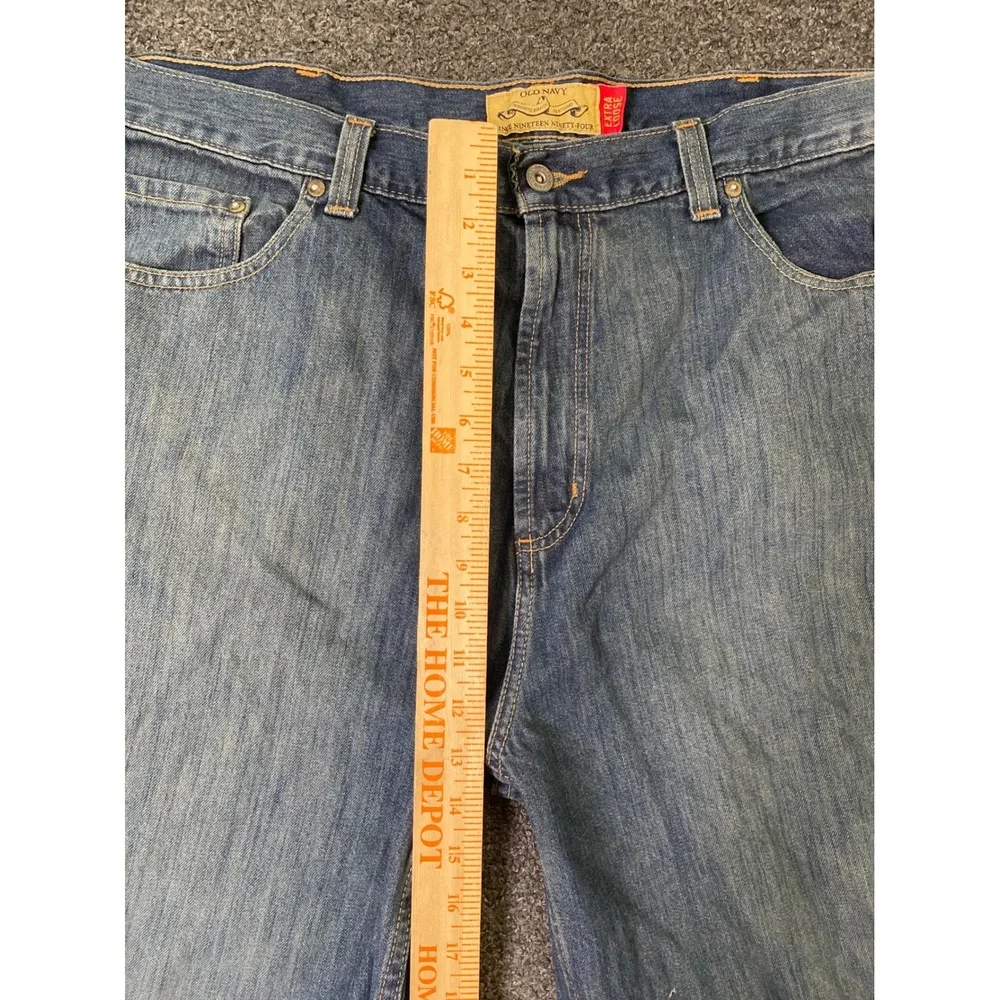 Vintage‎ Old Navy Extra Loose Blue Jeans Mens 40x34 Baggy Wide Leg Denim NEW